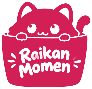 Maskot kucing dalam bakul